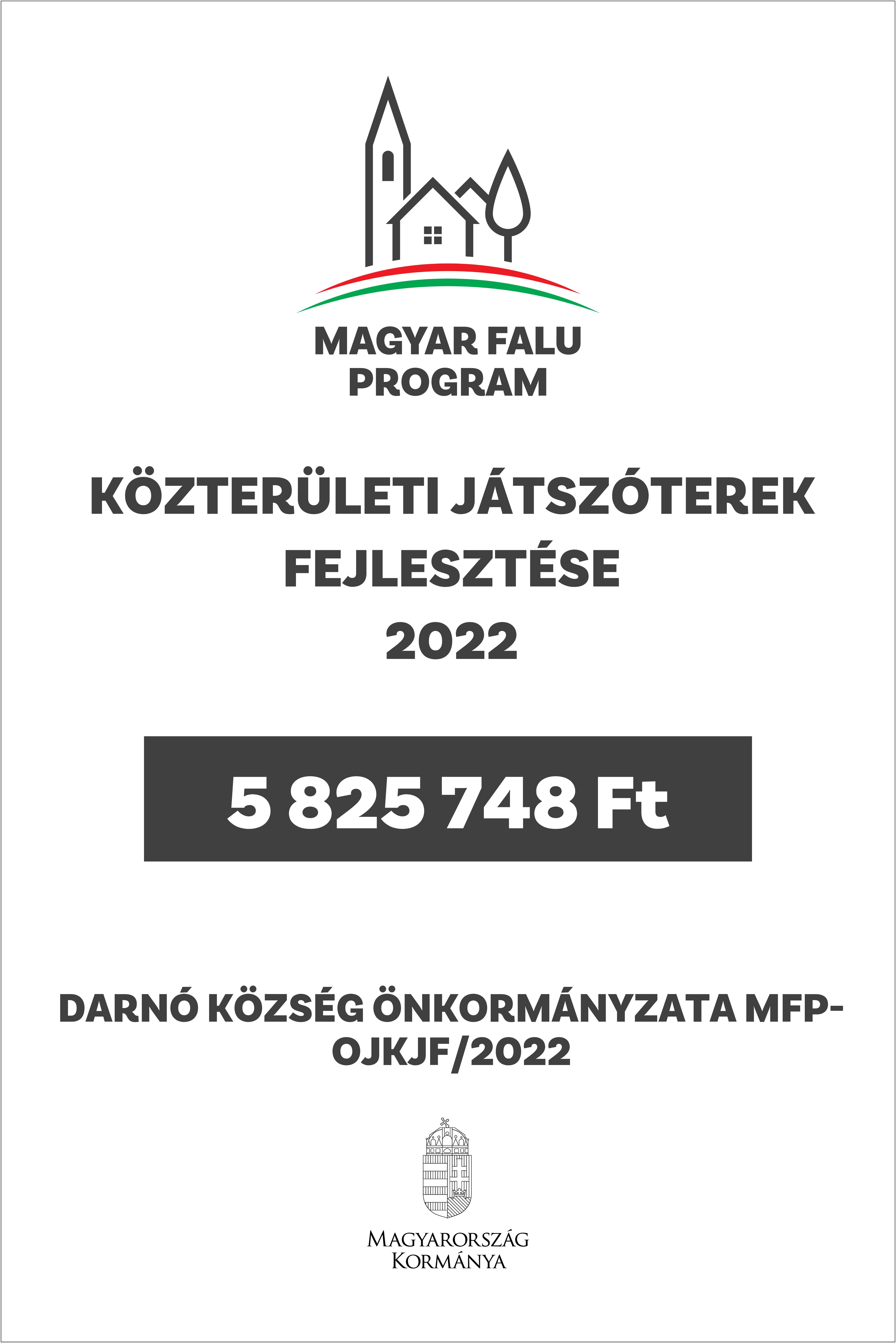 Közterületi játszóterek fejlesztése Darnón